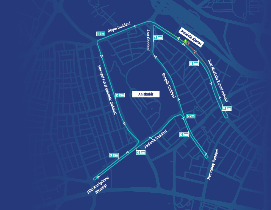 1920 Koşusu Haritası